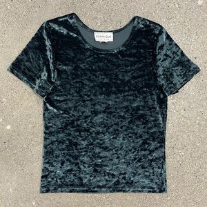 Vintage Crushed Velvet Shirt